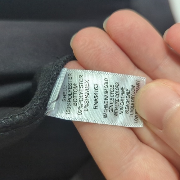 Marc New York Black Puff Long Sleeve Wrap Bodysuit Size Extra Large - Picture 7 of 8